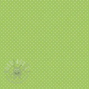 Bombažna tkanina Petit dots lime