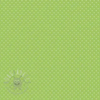 Bombažna tkanina Petit dots lime