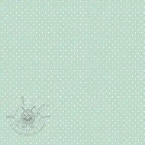 Bombažna tkanina Petit dots mint
