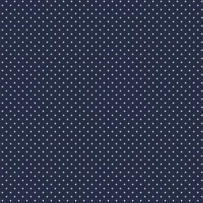 Bombažna tkanina Petit dots navy