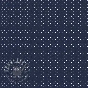 Bombažna tkanina Petit dots navy