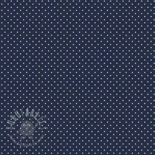 Bombažna tkanina Petit dots navy