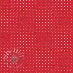 Bombažna tkanina Petit dots red