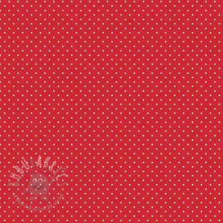 Bombažna tkanina Petit dots red