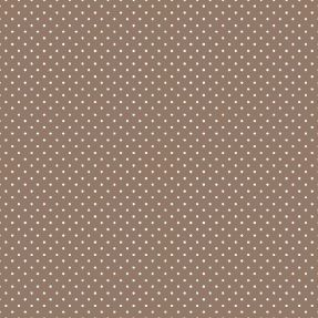 Bombažna tkanina Petit dots taupe