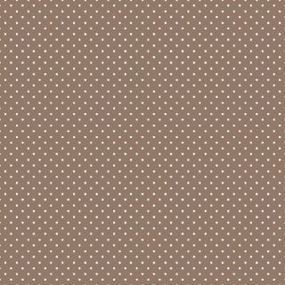 Bombažna tkanina Petit dots taupe