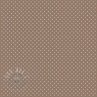 Bombažna tkanina Petit dots taupe