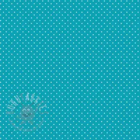 Bombažna tkanina Petit dots turqouise