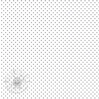 Bombažna tkanina Petit dots white/navy