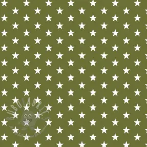Bombažna tkanina Petit stars green