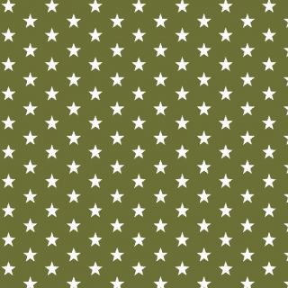 Bombažna tkanina Petit stars green