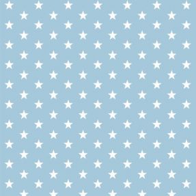 Bavlnená látka Petit stars light blue