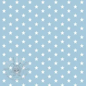 Bombažna tkanina Petit stars light blue