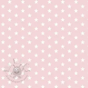 Bombažna tkanina Petit stars light rose