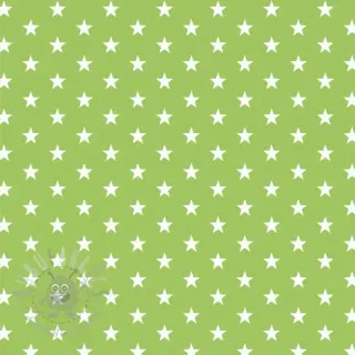 Bombažna tkanina Petit stars lime