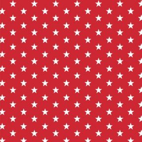Bavlnená látka Petit stars red