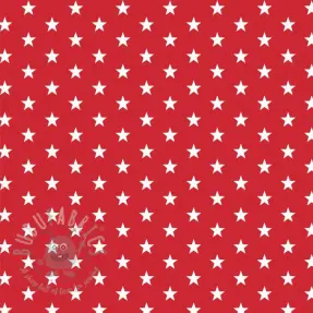 Bombažna tkanina Petit stars red