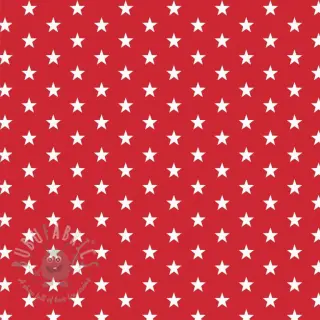 Bombažna tkanina Petit stars red