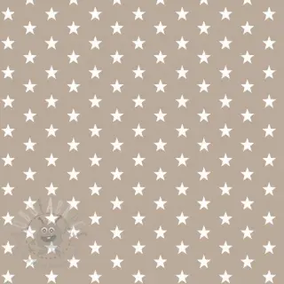 Bombažna tkanina Petit stars sand