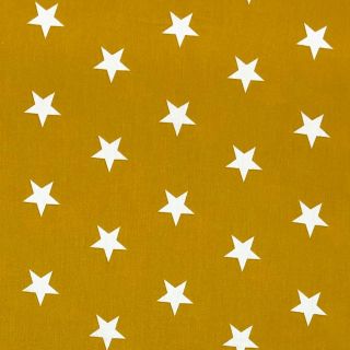 Bombažna tkanina Stars ochre