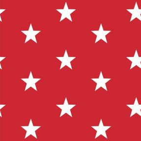 Bavlnená látka Stars red