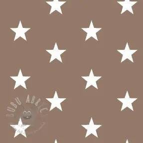 Bombažna tkanina Stars taupe