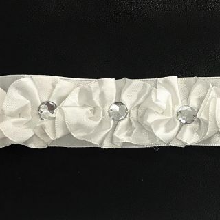 Saténová stuha Crystal cream