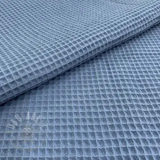 Bombaž z vafelj tkanja blue