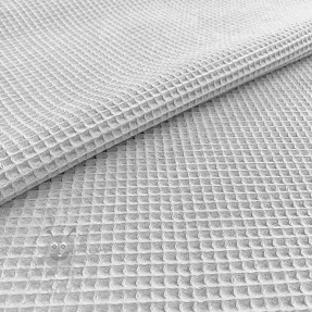 Bombažni vafel tkanja light grey