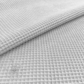 Bombažni vafel tkanja light grey