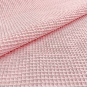 Bombažni vafel tkanja light rose
