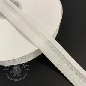 Obrobljeni trak bombaž off white