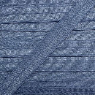 Obrobljeni elastični trak 15 mm svetli jeans