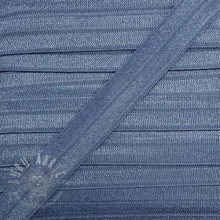 Obrobljeni elastični trak 15 mm svetli jeans