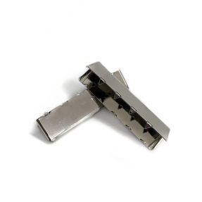 Kovinski zaključek 40 mm silver