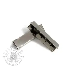 Kovinski zaključek 40 mm silver
