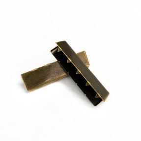 Kovinski zaključek traku 40 mm messing