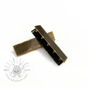 Kovinski zaključek traku 40 mm messing