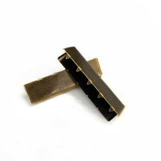 Kovinski zaključek traku 40 mm messing