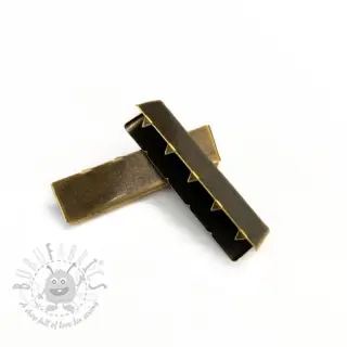 Kovinski zaključek traku 40 mm messing