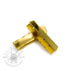 Kovinski zaključek traku 40 mm gold
