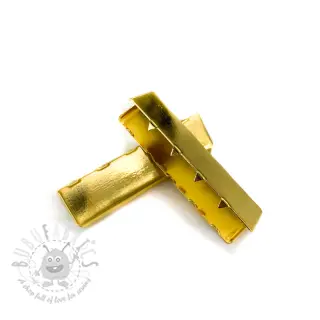 Kovinski zaključek traku 40 mm gold