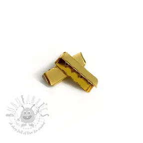 Kovinski zaključek traku 25 mm gold