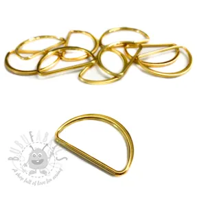 Kovinski polkrog 25 mm gold