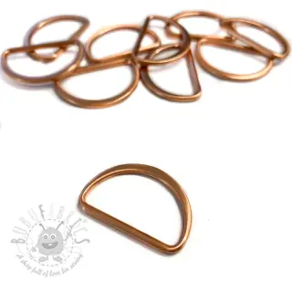 Kovinski polkrog 25 mm copper