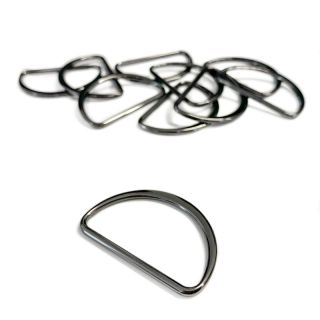 Kovinski polkrog 25 mm anthracite