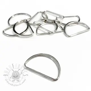 Kovinski polkrog 40 mm silver