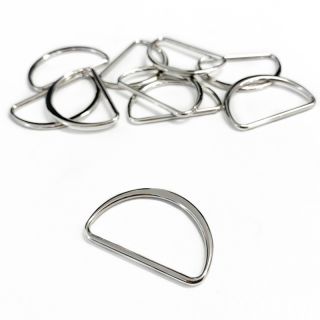 Polokrúžok 40 mm silver