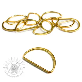 Kovinski polkrog 40 mm gold