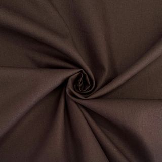 Bavlnený popelín dark brown